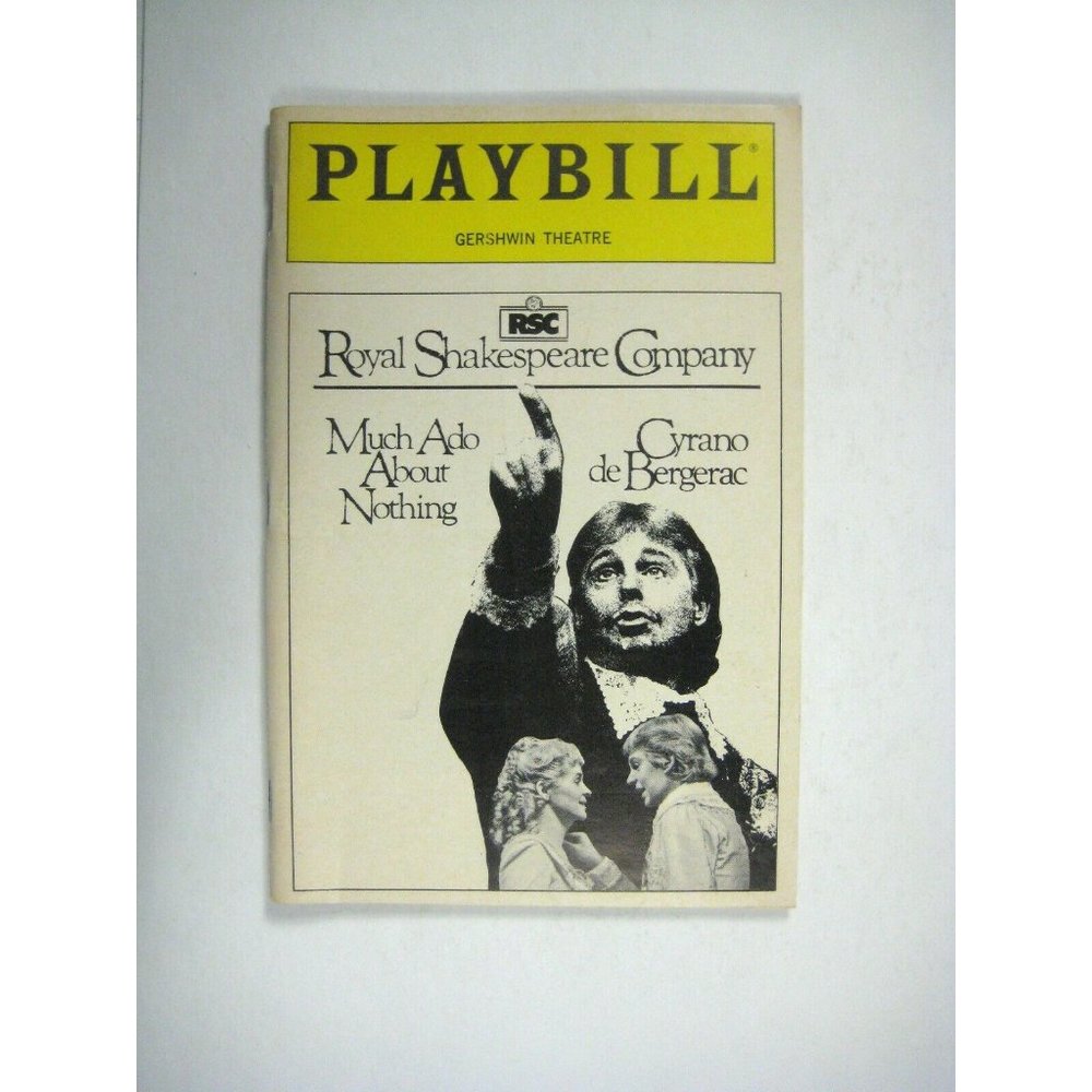Royal Shakespeare Company Playbill Opening Performance October 1984 STAIN